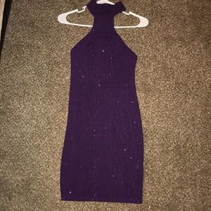 Purple club dress